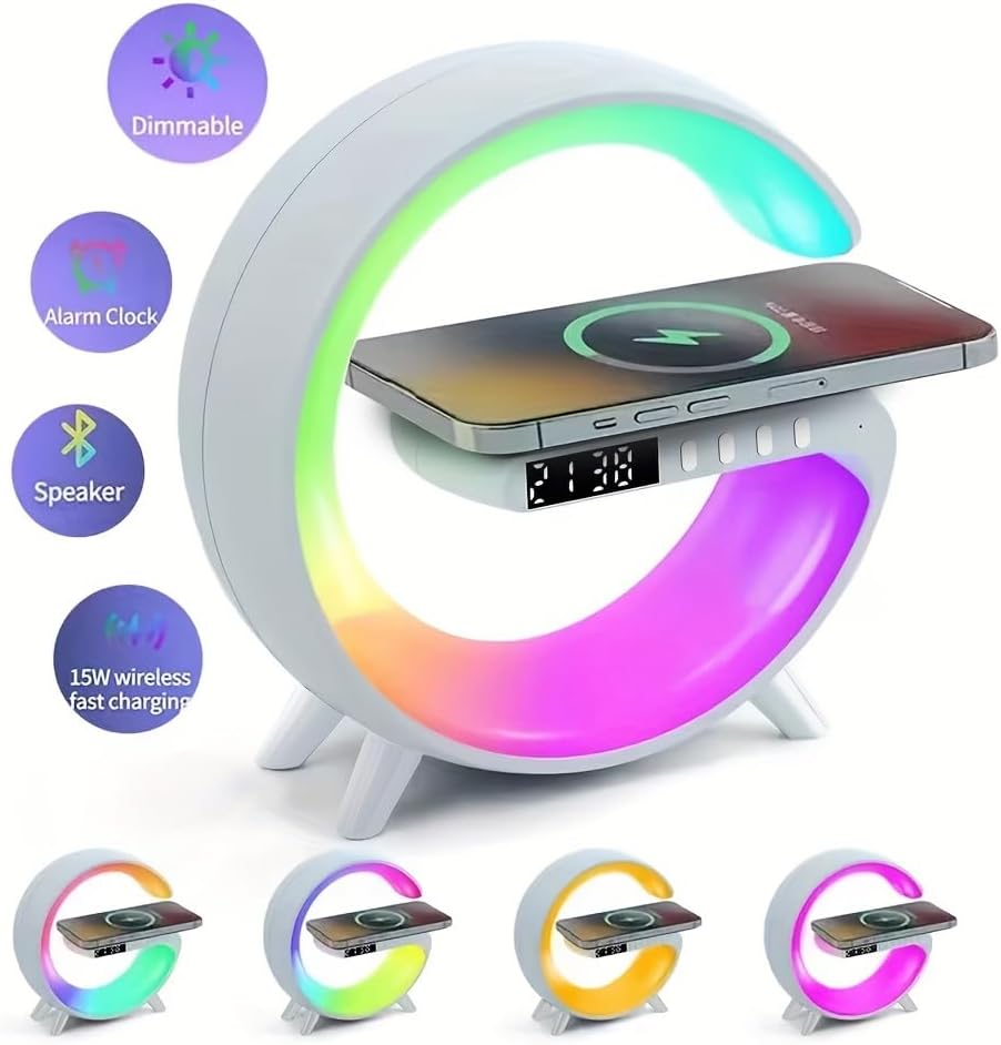 Digital Led Wireless Charger Speaker